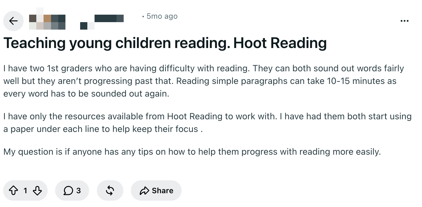 What Parents Say About Hoot Reading