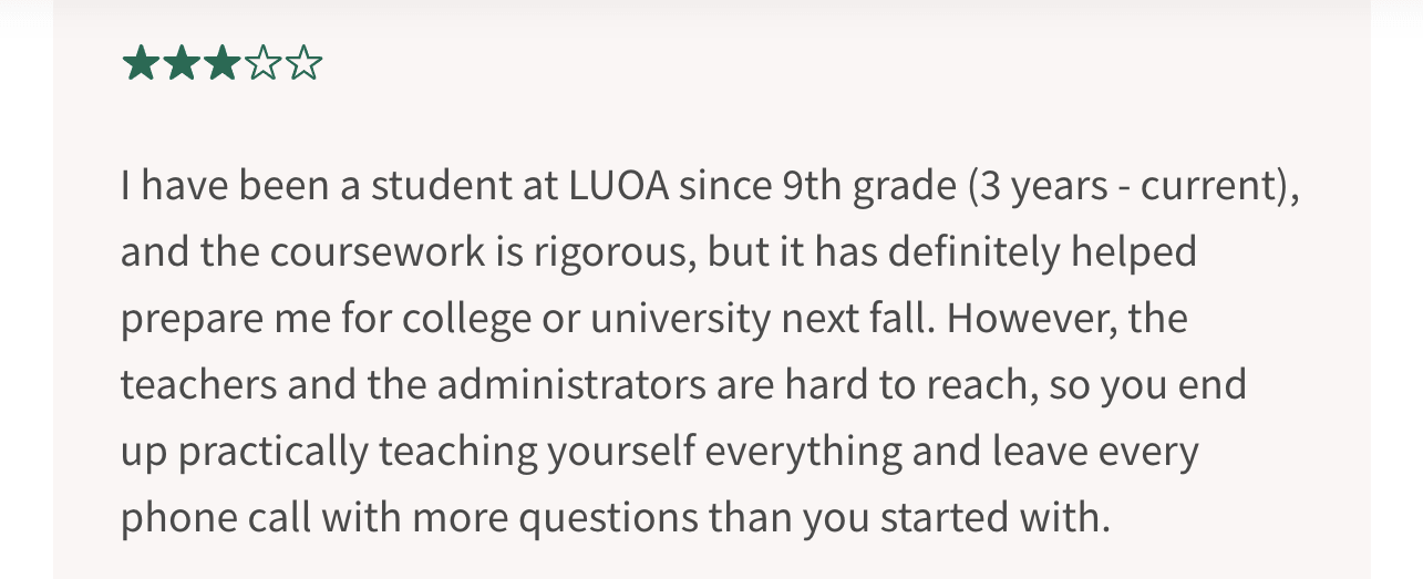 Complaints About LUOA