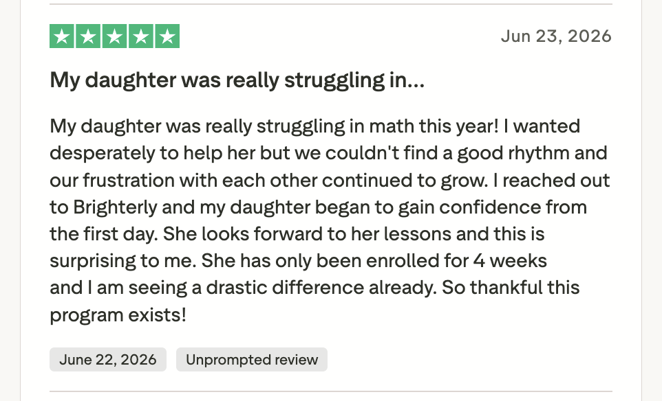 Brighterly Rating and Reviews