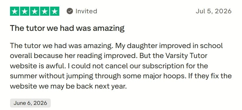 Varsity Tutors Reviews