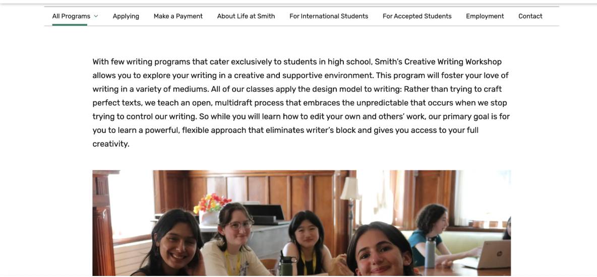 Smith College Creative Writing Workshop