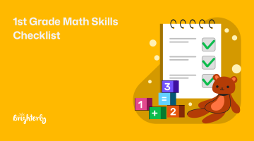 1st Grade Math Skills Checklist