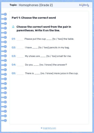 Homophones