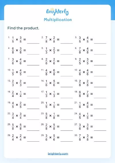 Multiplication Sheets Grade 4