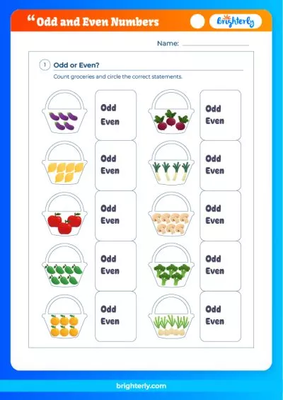 Add And Even Numbers Worksheet