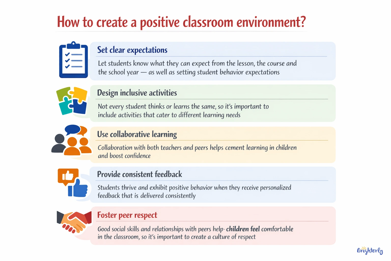 How To Create A Positive Classroom Environment?
