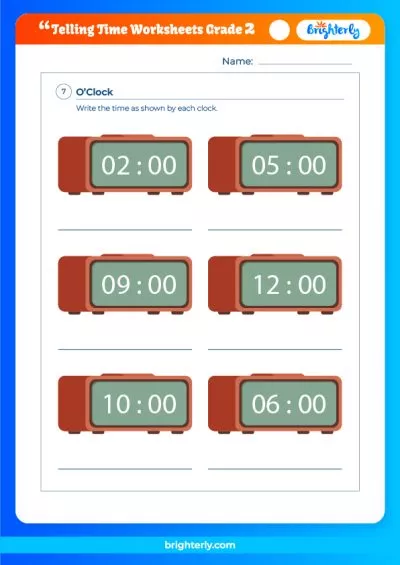 Second Grade Time Worksheets