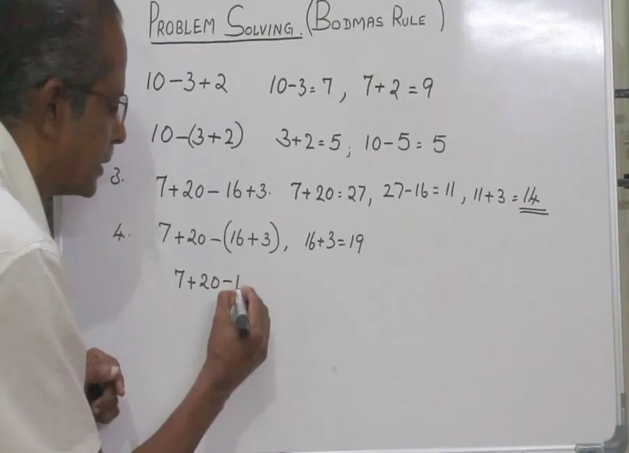 BODMAS examples