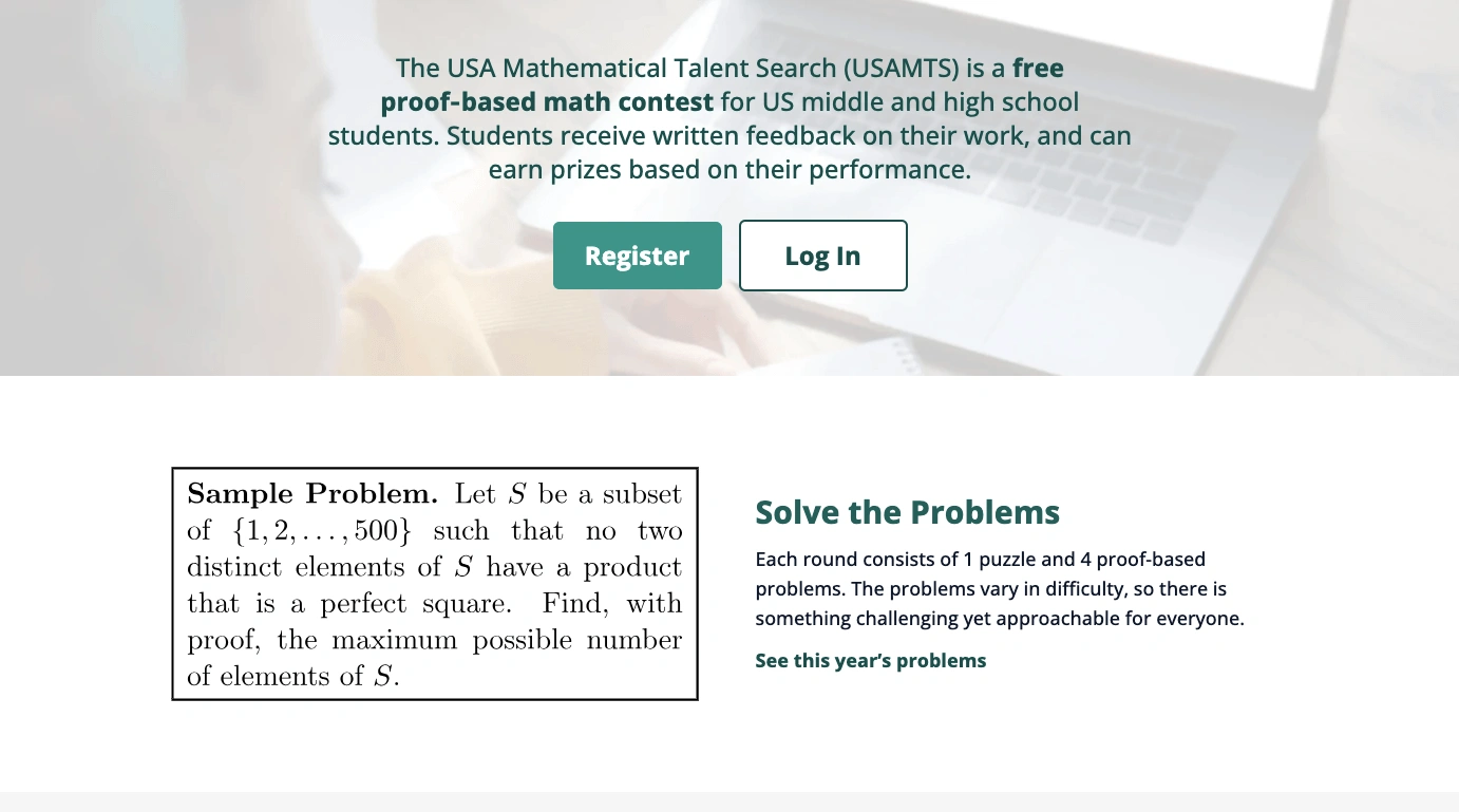 USA Mathematical Talent Search (USAMTS)