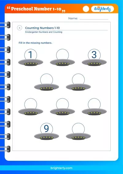 Numbers 1-10 Worksheets