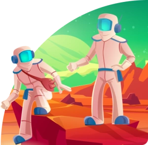 Solve problems using the coordinate plane to perform space missions