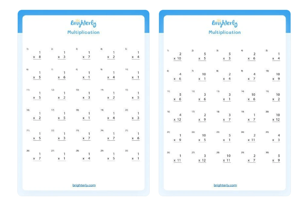 Multiplication & Division Games