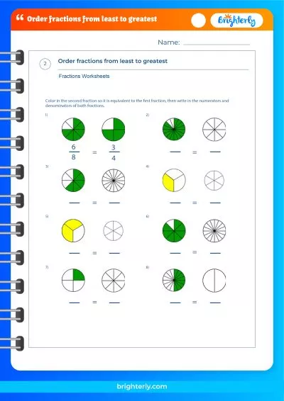 Ordering Decimals And Fractions Worksheets