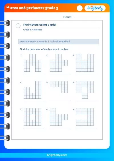 Area And Perimeter Worksheets For 3Rd Grade