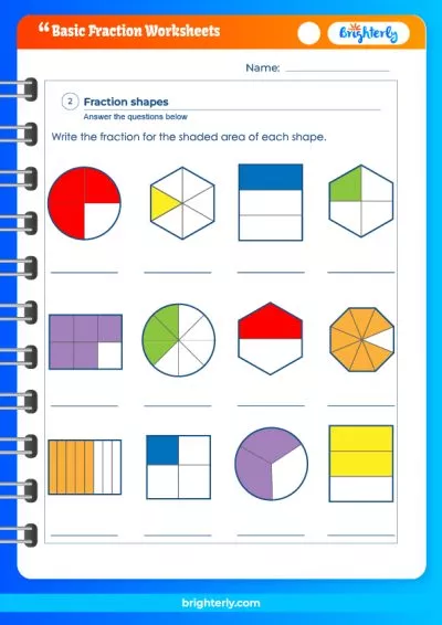 Basic Fractions Worksheets Free