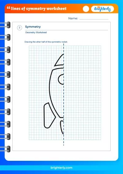 Drawing Lines Of Symmetry Worksheets