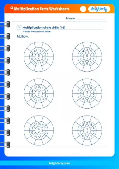 Multiplication Facts Worksheet