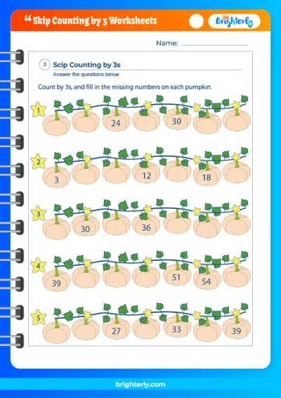 Counting Number 3 Worksheets