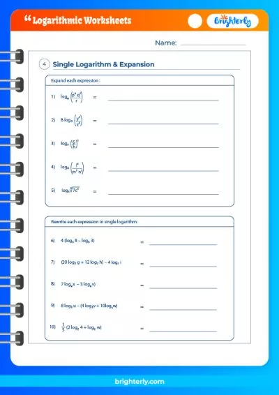 Log Practice Worksheet