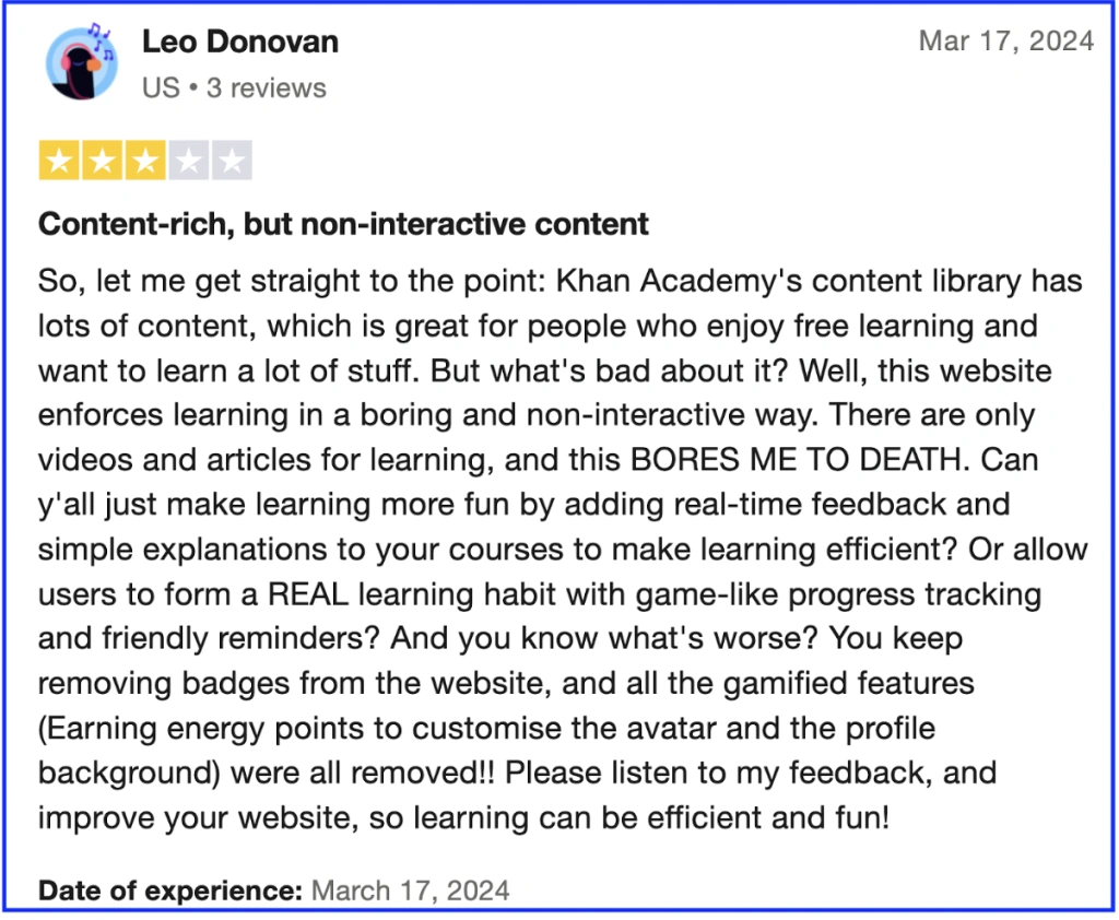 Reasons to choose Khan Academy alternatives