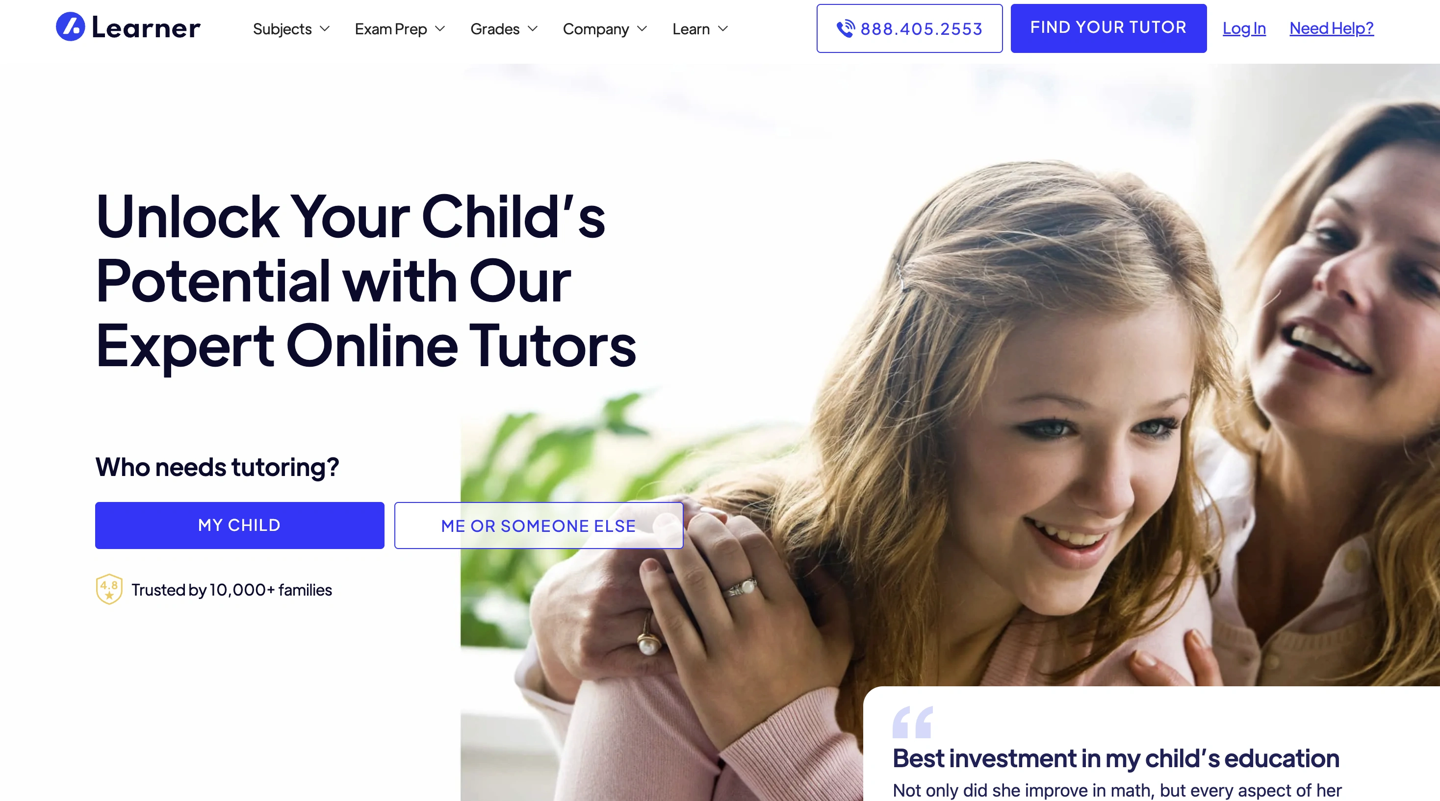 Learner online tutoring platform
