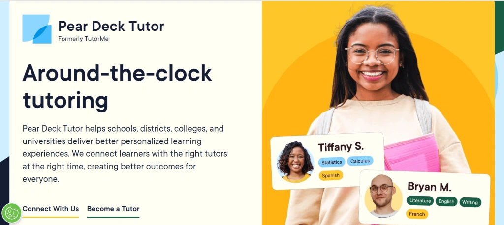 Pear Deck Tutor: Best for school integration