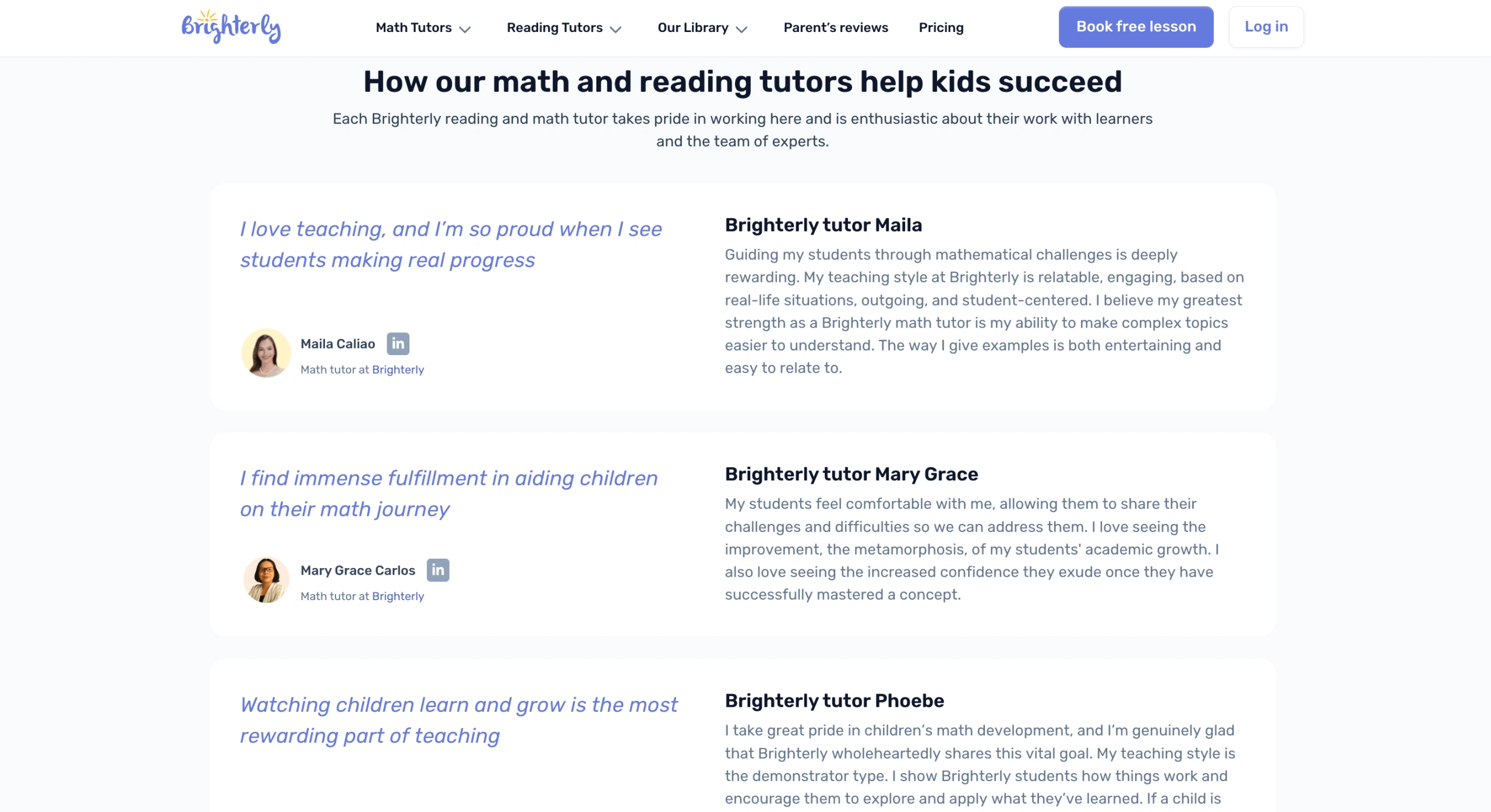 Brighterly – Best for Personalized K-12 Math and Reading