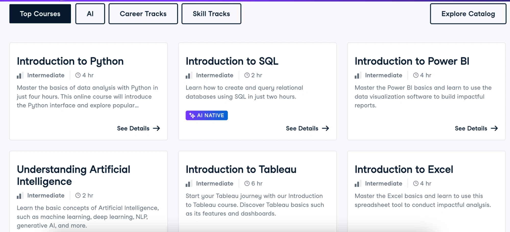 DataCamp – Best for Data Science and AI