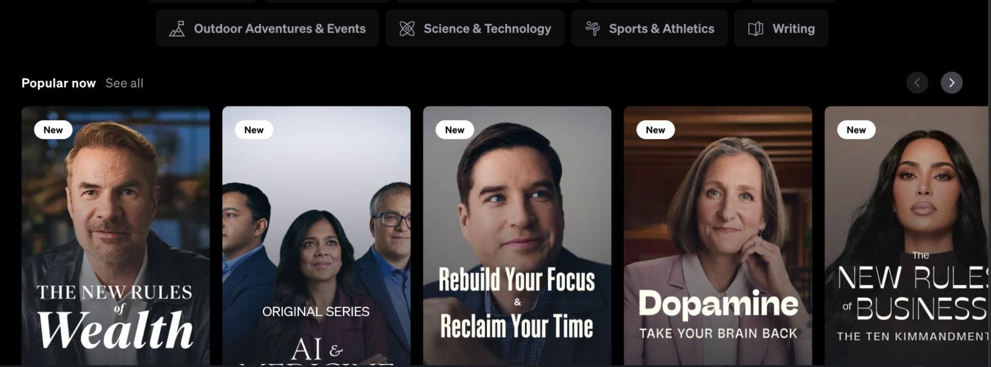 9. MasterClass — Best For Hobbies And Entertainment Learning