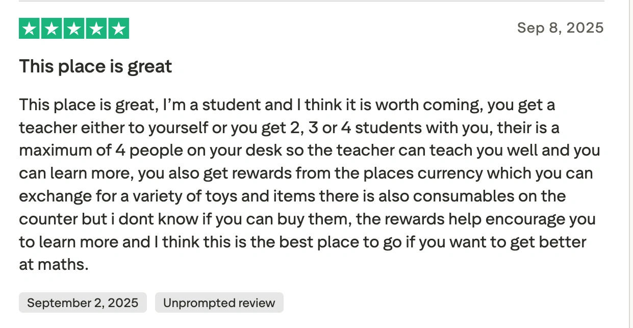 Mathnasium reviews