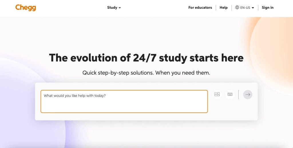 #6 Chegg homework help website