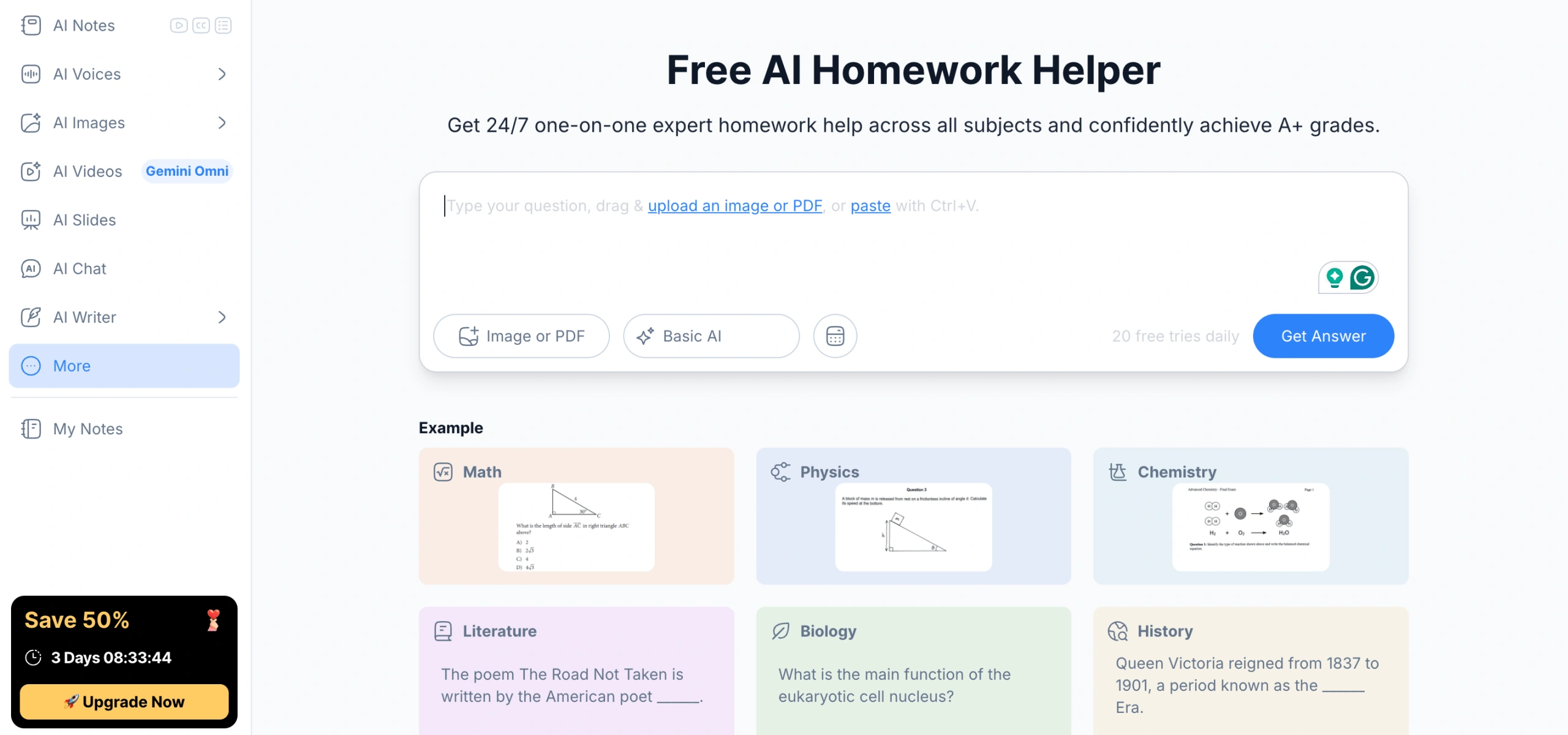 NoteGPT AI Homework Helper