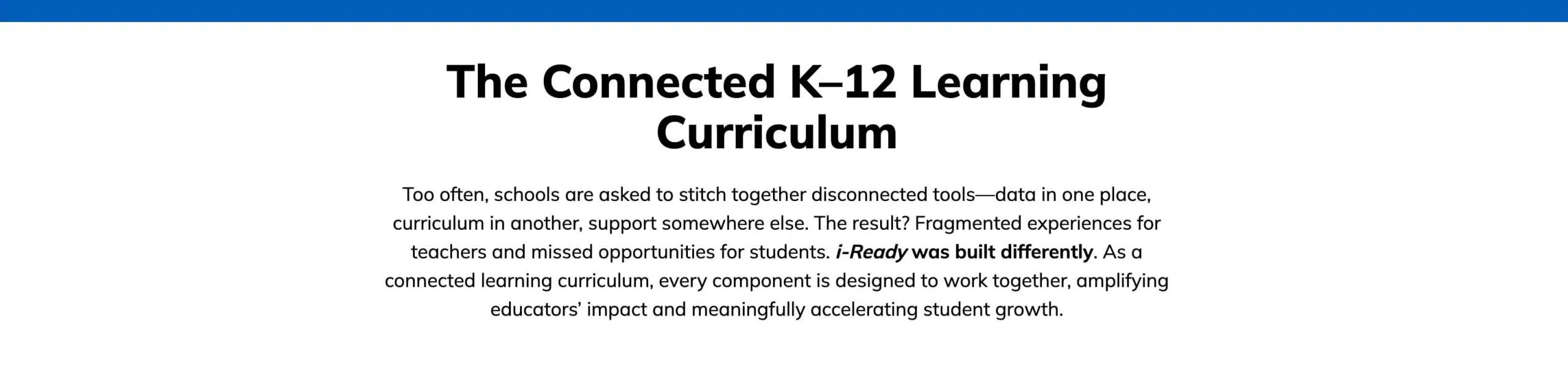 iReady Key Features