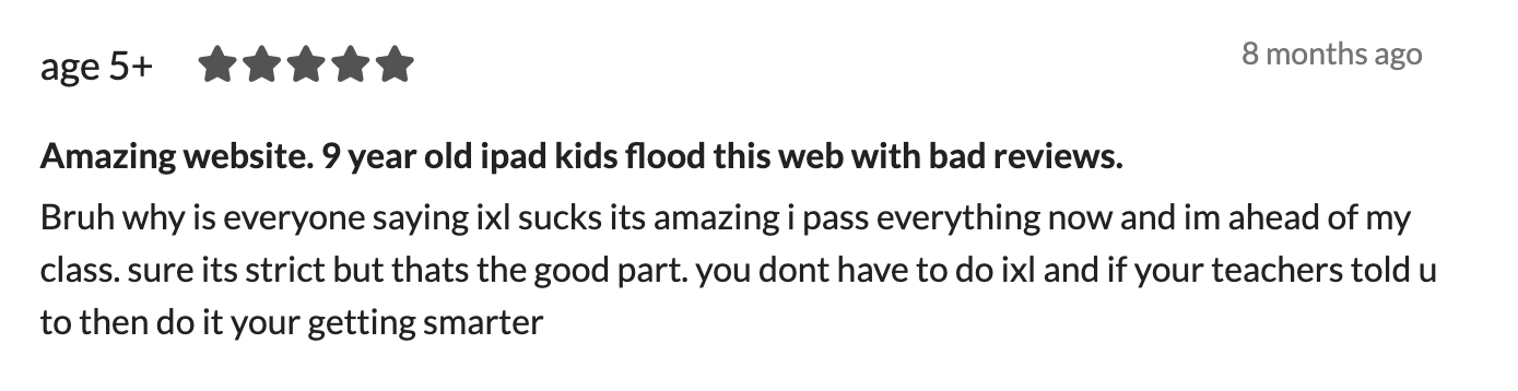 What Students Like About IXL