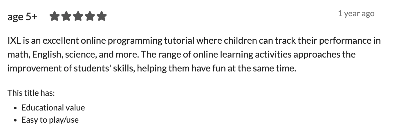 What IXL Does Well