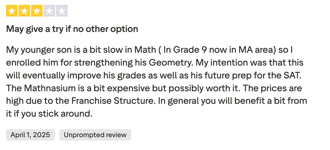 Common Mathnasium complaints