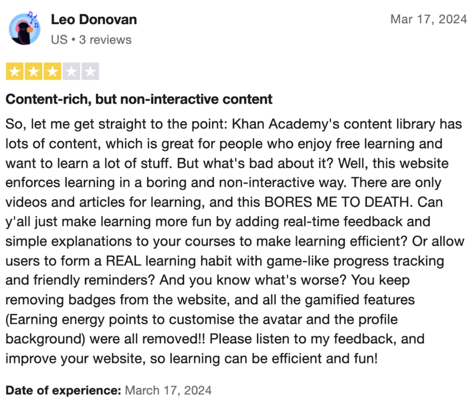 What are the disadvantages of using Khan Academy? 