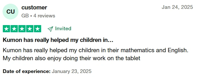 Strong points about Kumon Reading