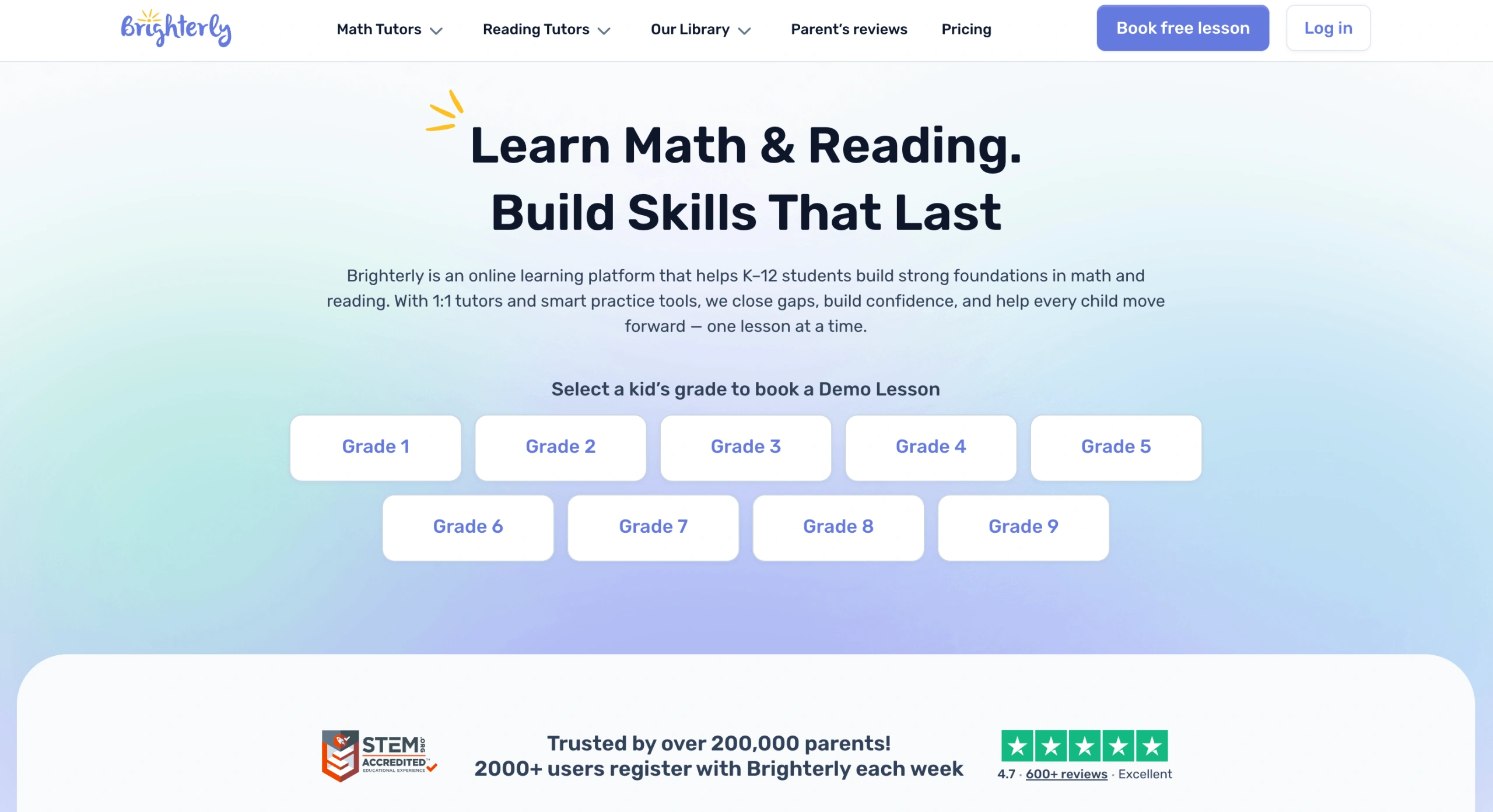 Brighterly Reading Program