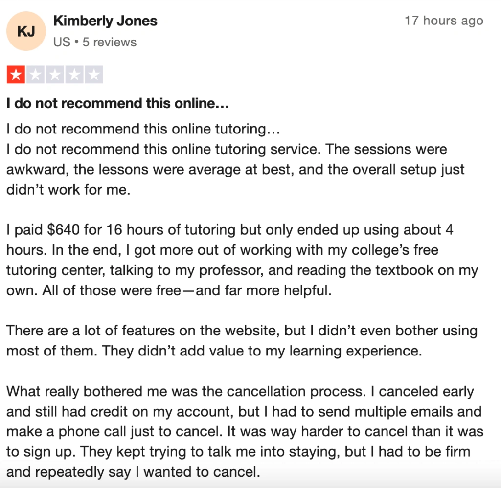 How to cancel Varsity Tutors Reddit reviews