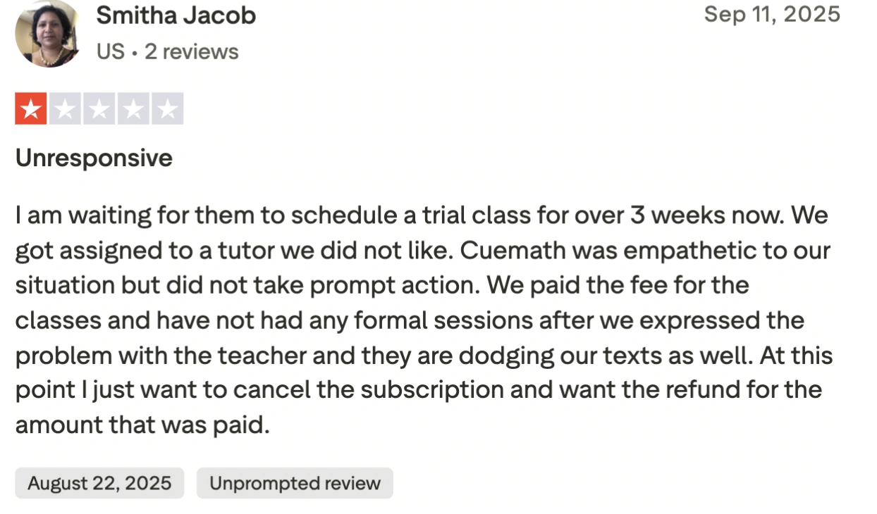 What is Cuemath main feature?