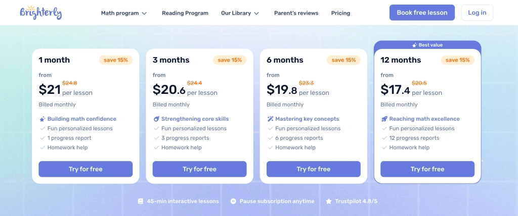 Why Brighterly reading program works