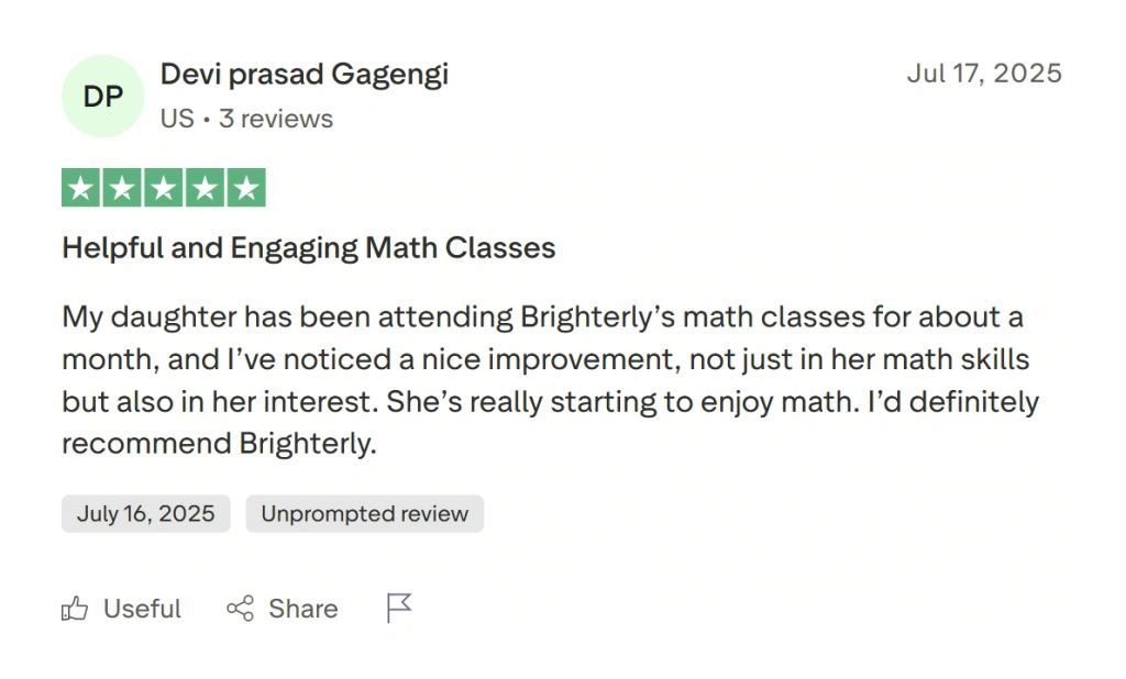 Brighterly features: Main distinguishers