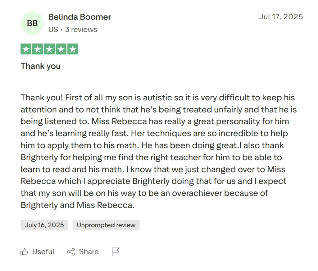 Brighterly features: Main distinguishers