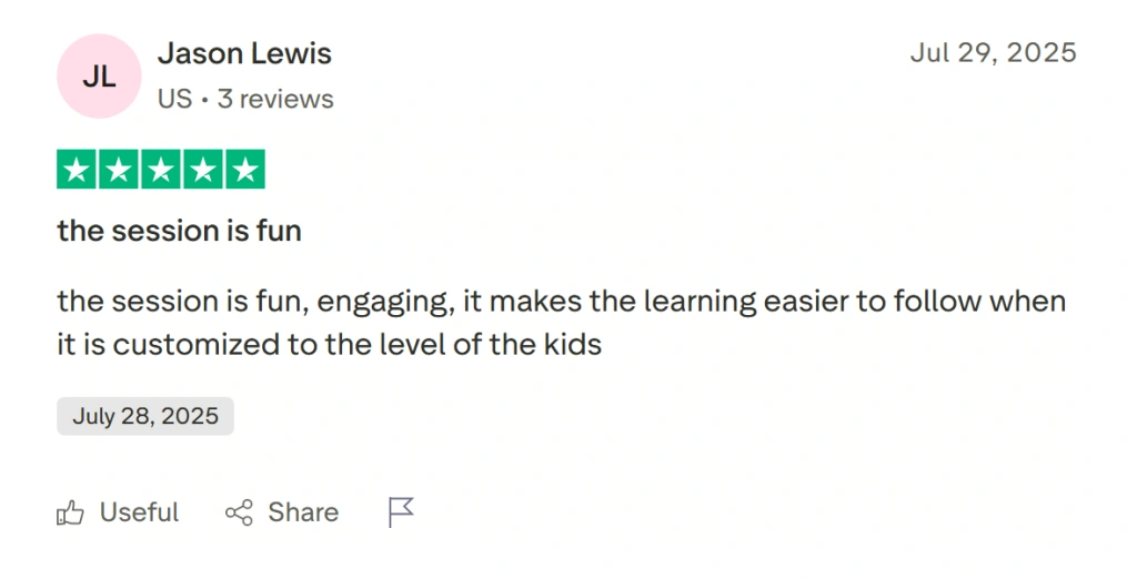 Brighterly reviews by parents