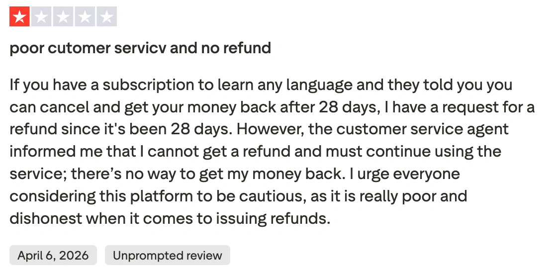 Preply Customer Service Reviews