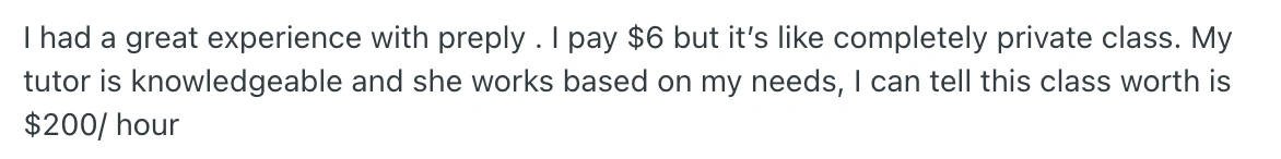 Preply Tutor Reviews: Pricing