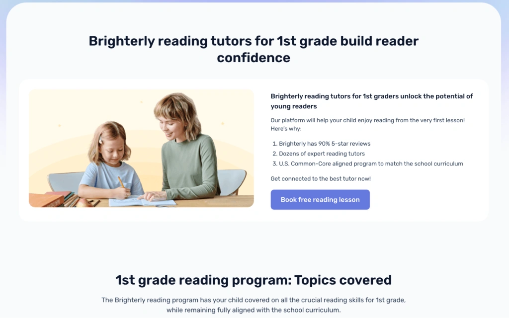 Emergent stage of reading