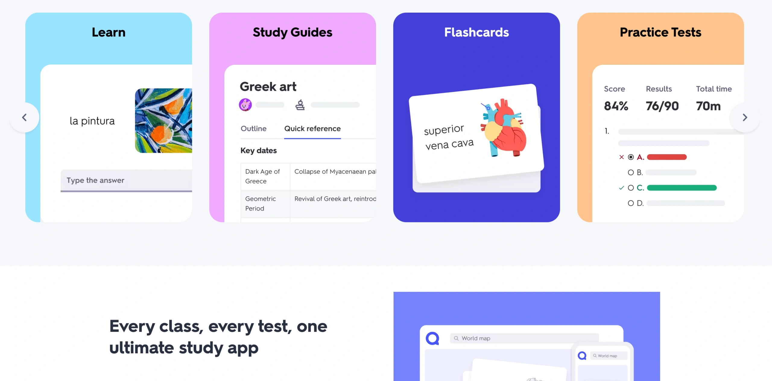 Quizlet Vocabulary Builder App