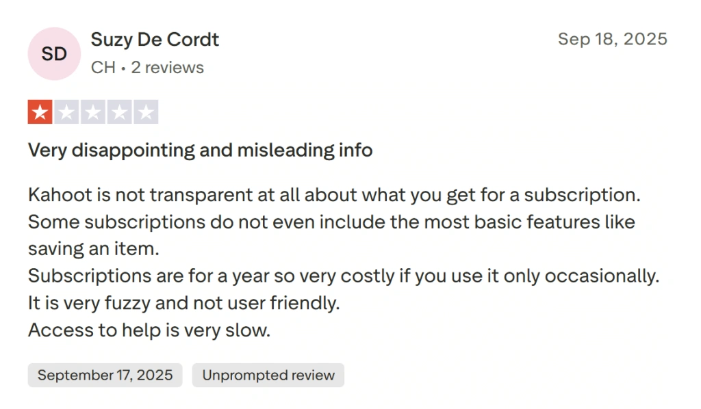 Kahoot reviews on Reddit & Trustpilot: Parents’ and students’ opinions